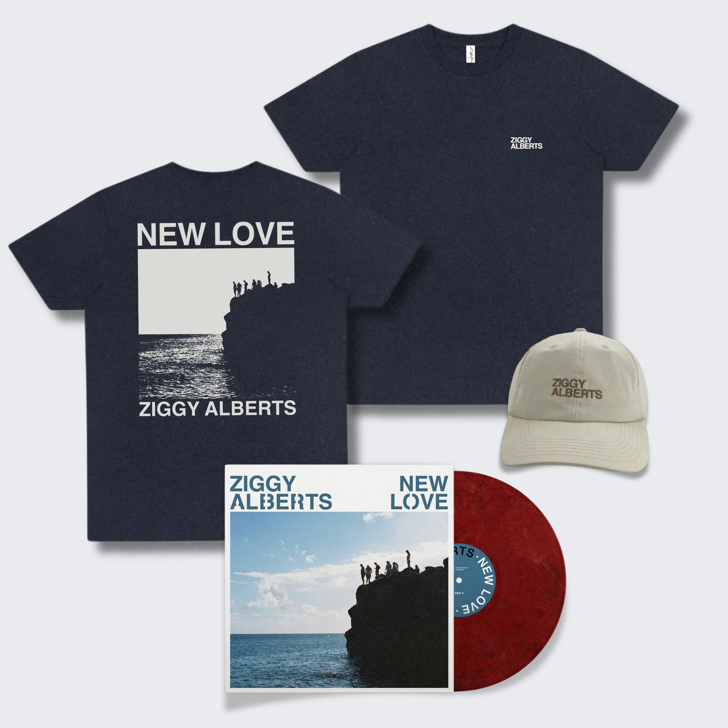 NEW LOVE VINYL + T-SHIRT & CAP BUNDLE