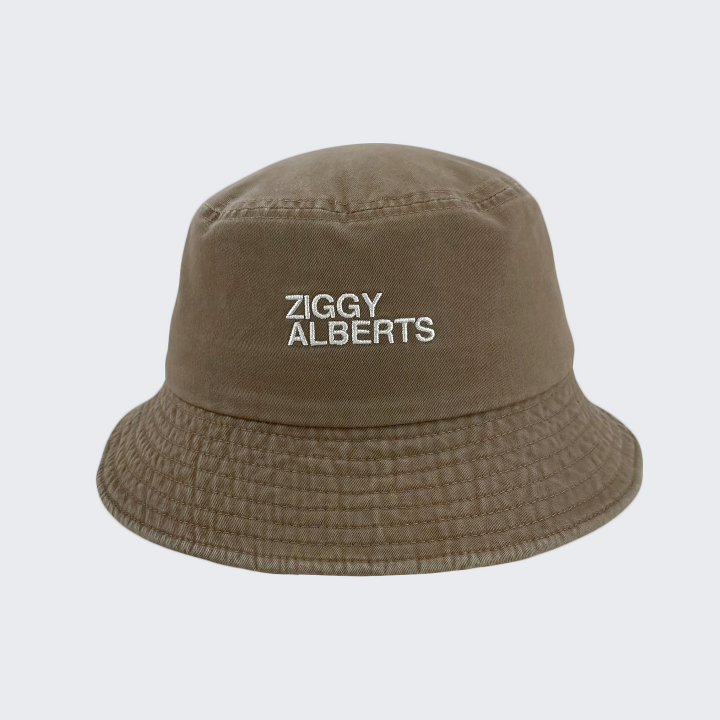 ZIGGY ALBERTS BROWN BUCKET HAT