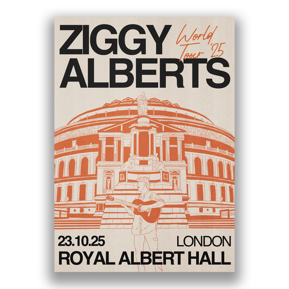 ZIGGY ALBERTS ROYAL ALBERT HALL POSTER