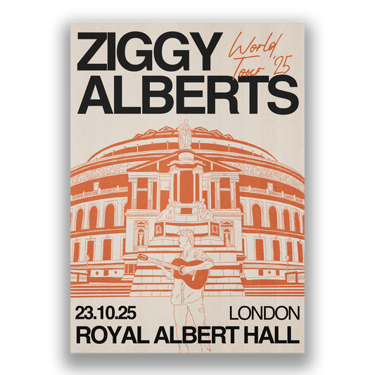 ZIGGY ALBERTS ROYAL ALBERT HALL POSTER